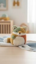 Soft Plush Animal Toy With Patchwork Textures
