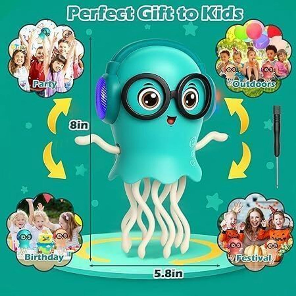 Dancing Jellyfish Bump & Go Musical Toy with LED Lights