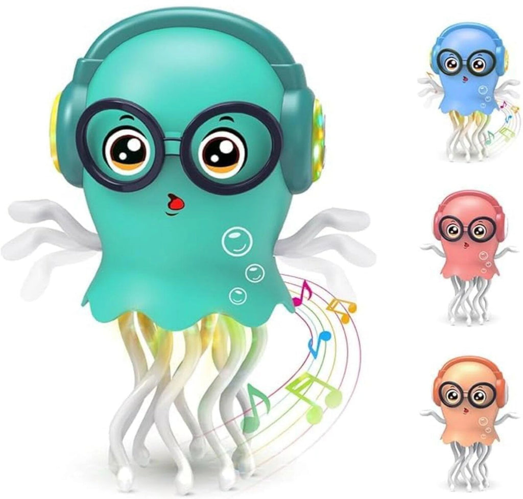 Dancing Jellyfish Bump & Go Musical Toy with LED Lights